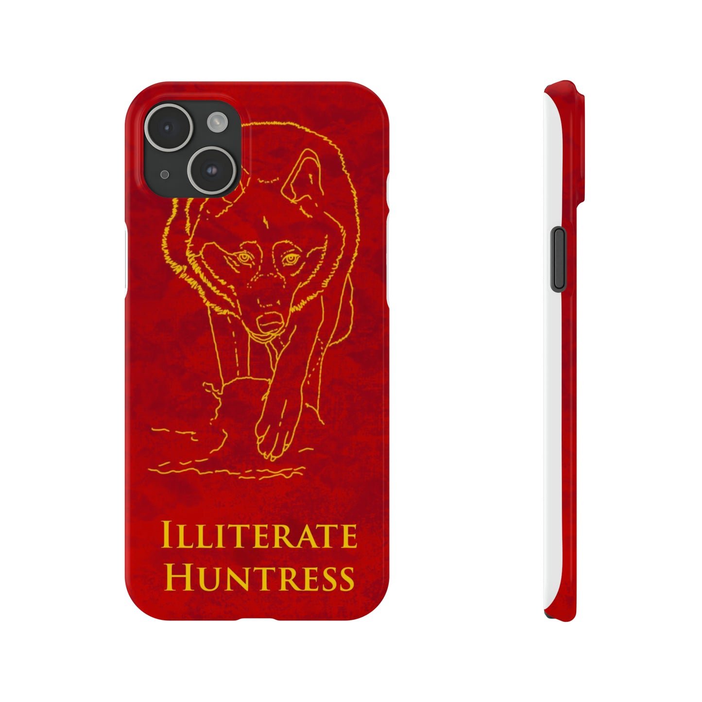 Illiterate Huntress iPhone Case