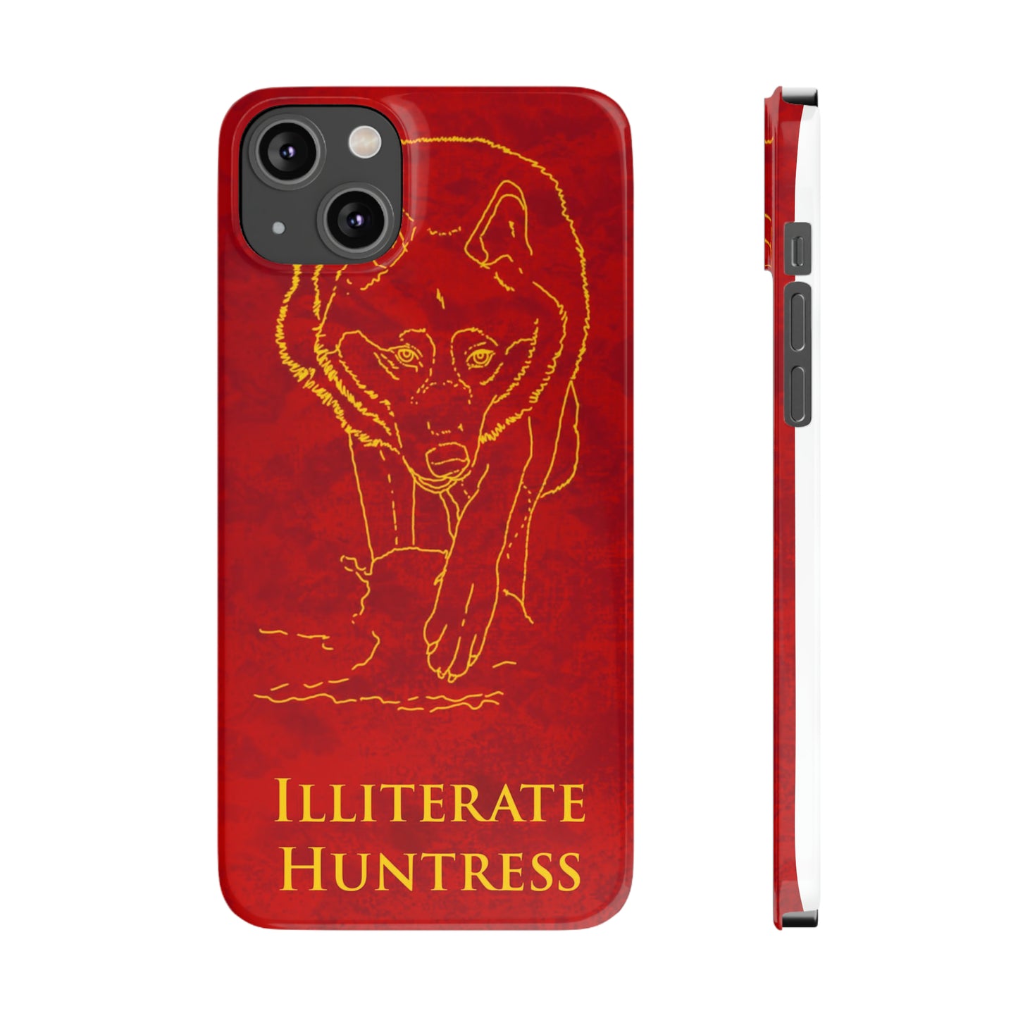 Illiterate Huntress iPhone Case