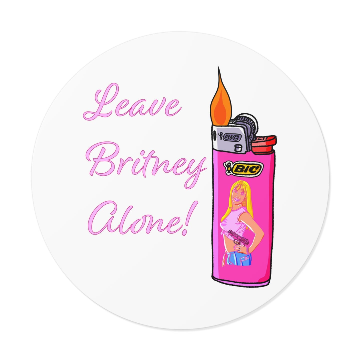 Leave Her Alone Sticker