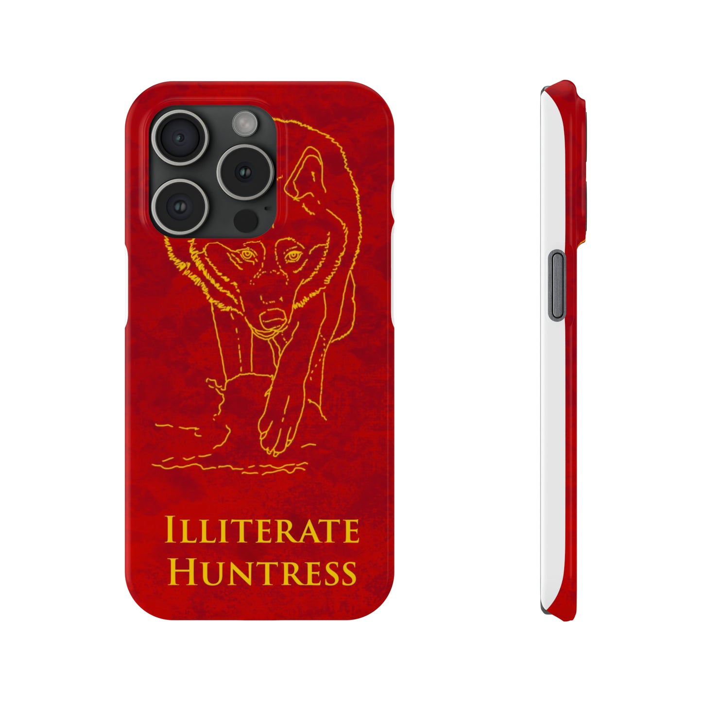 Illiterate Huntress iPhone Case