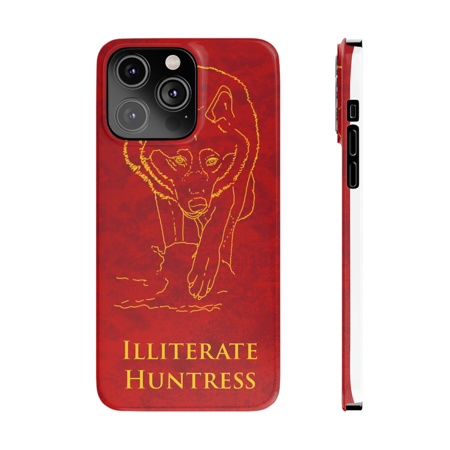 Illiterate Huntress iPhone Case