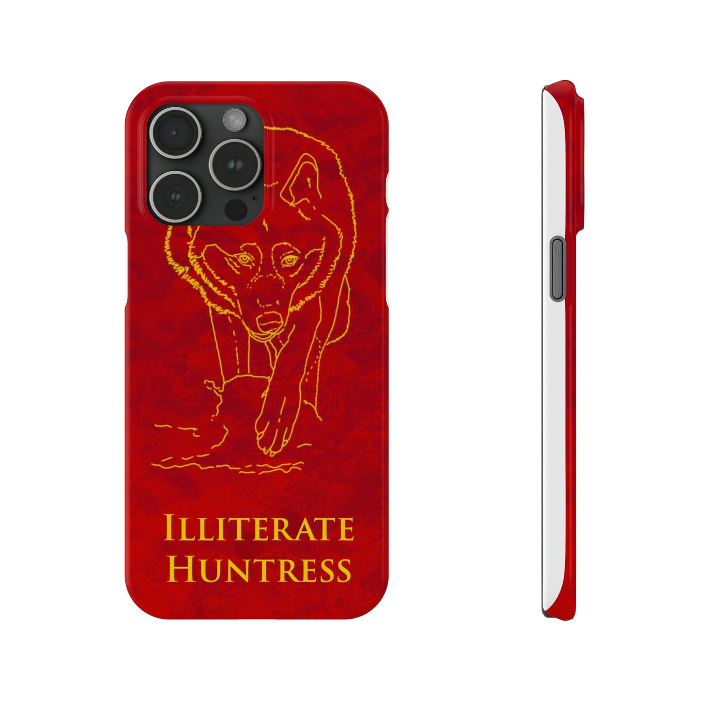 Illiterate Huntress iPhone Case