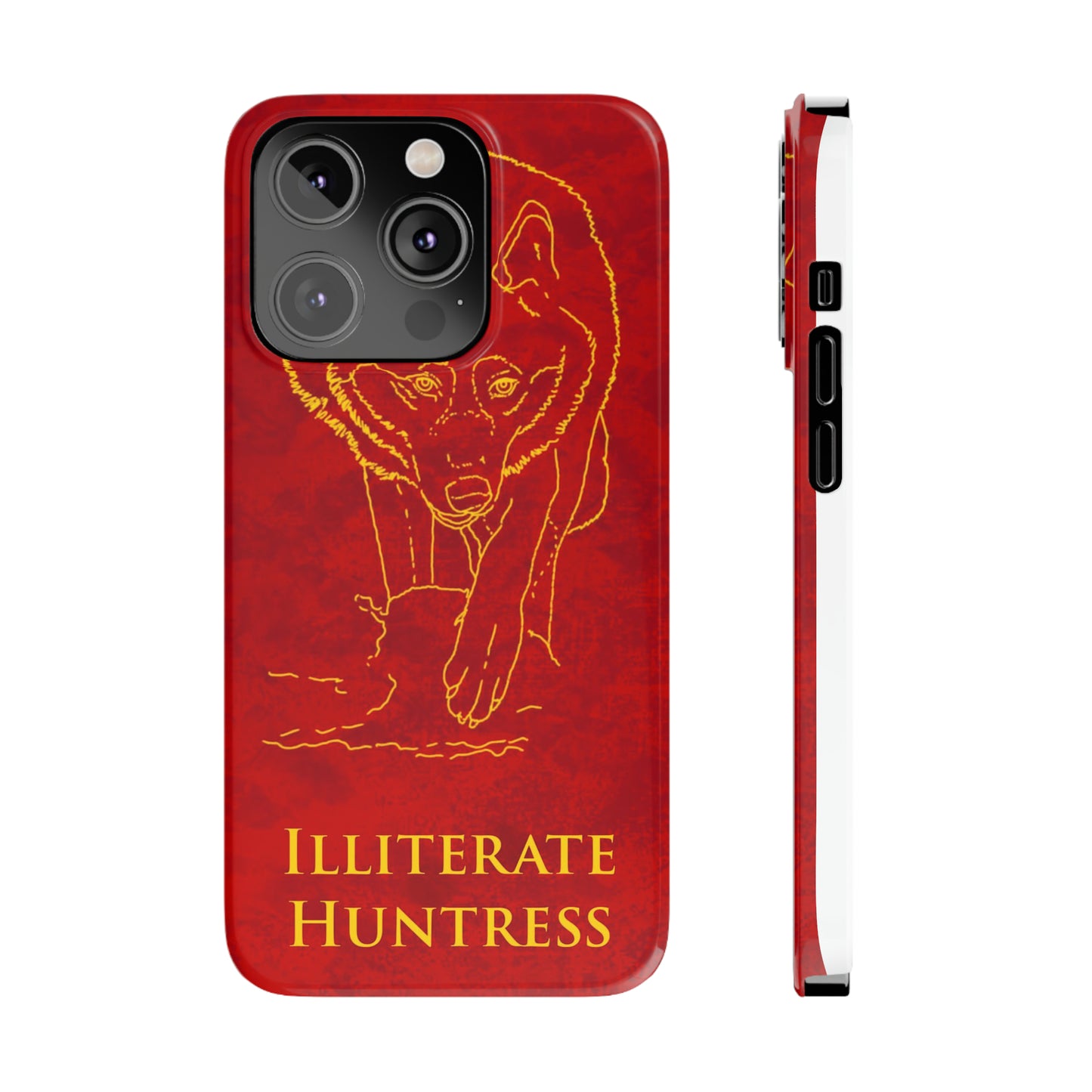 Illiterate Huntress iPhone Case